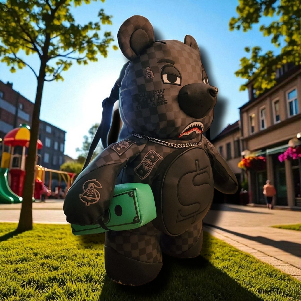 Sprayground Henny Aiir to The Throne MONEYBEAR TEDDYBEAR BACKPACK Limited Editio - Picture 7 of 17